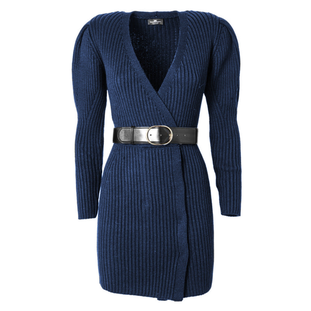 Elisabetta Franchi knit Dress Blue — view 4