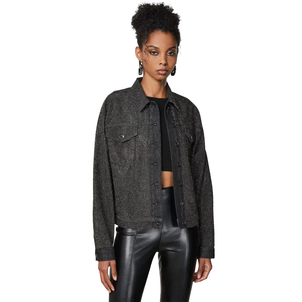 Patrizia Pepe Denim Jacket Black — view 2