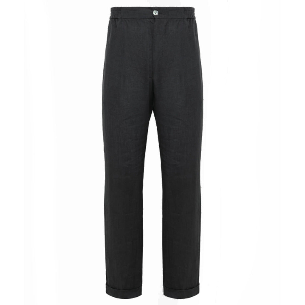 Alpha Studio Linen Trousers Grey