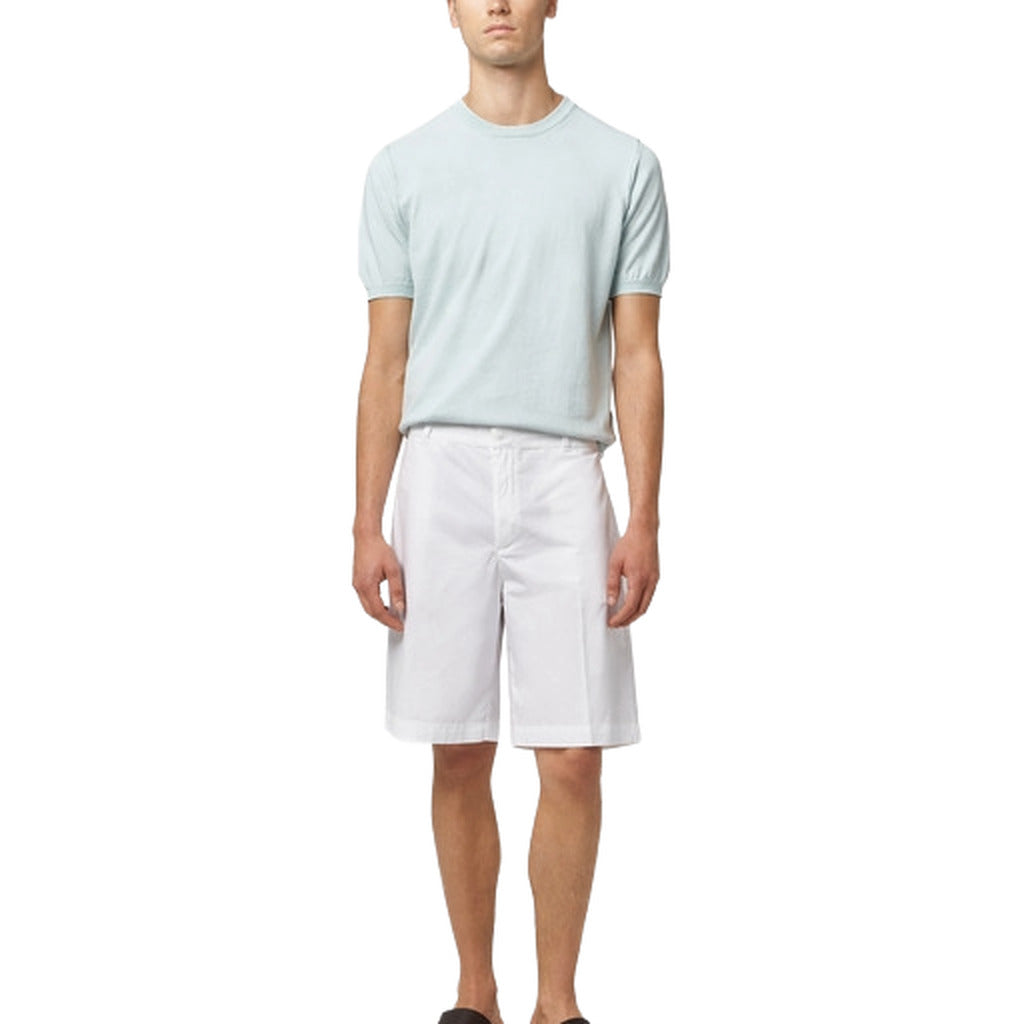 Alpha Studio Cotton Bermuda Bianchi White — view 2