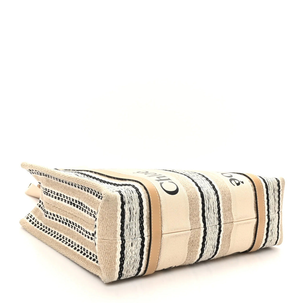 Chloé canvas Cotton Crossbody Bag Beige — view 3