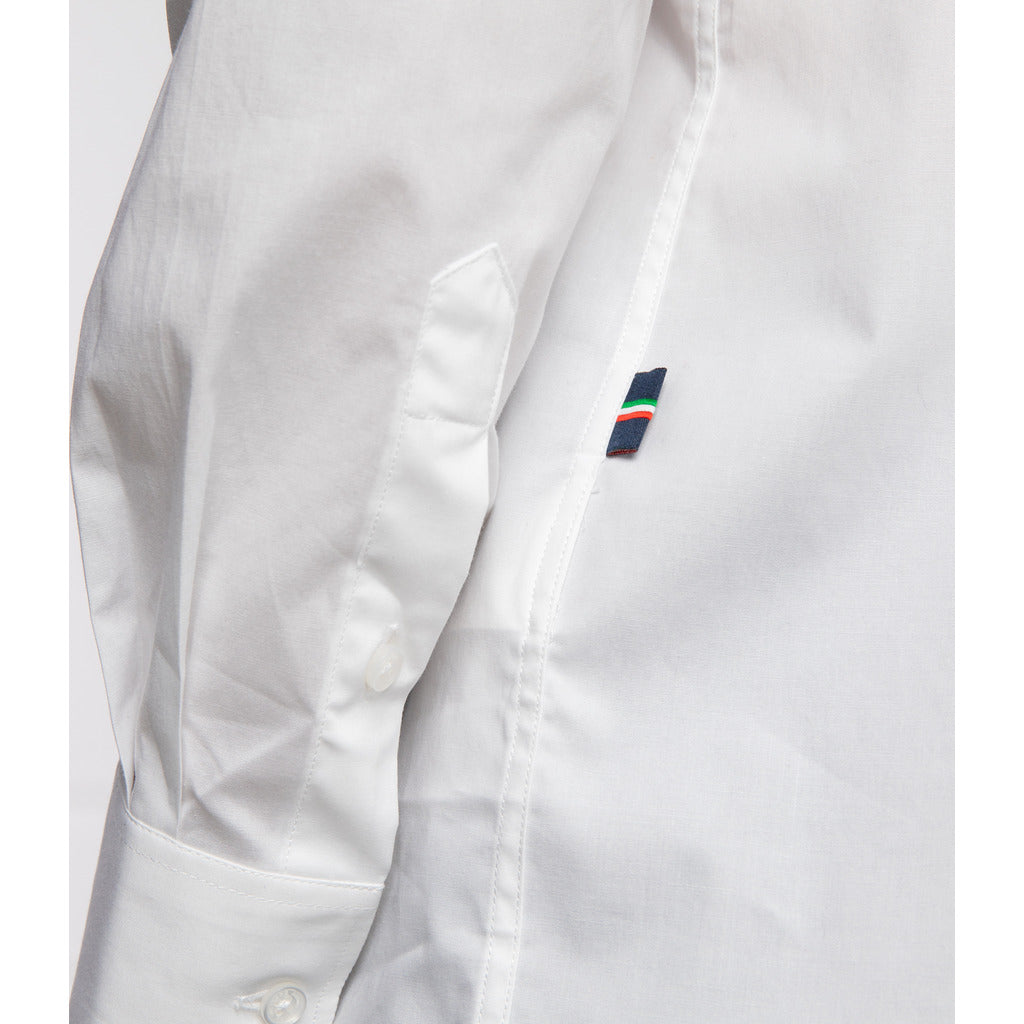 aeronautica militare - Shirts - ca1142_slimfit-bianco