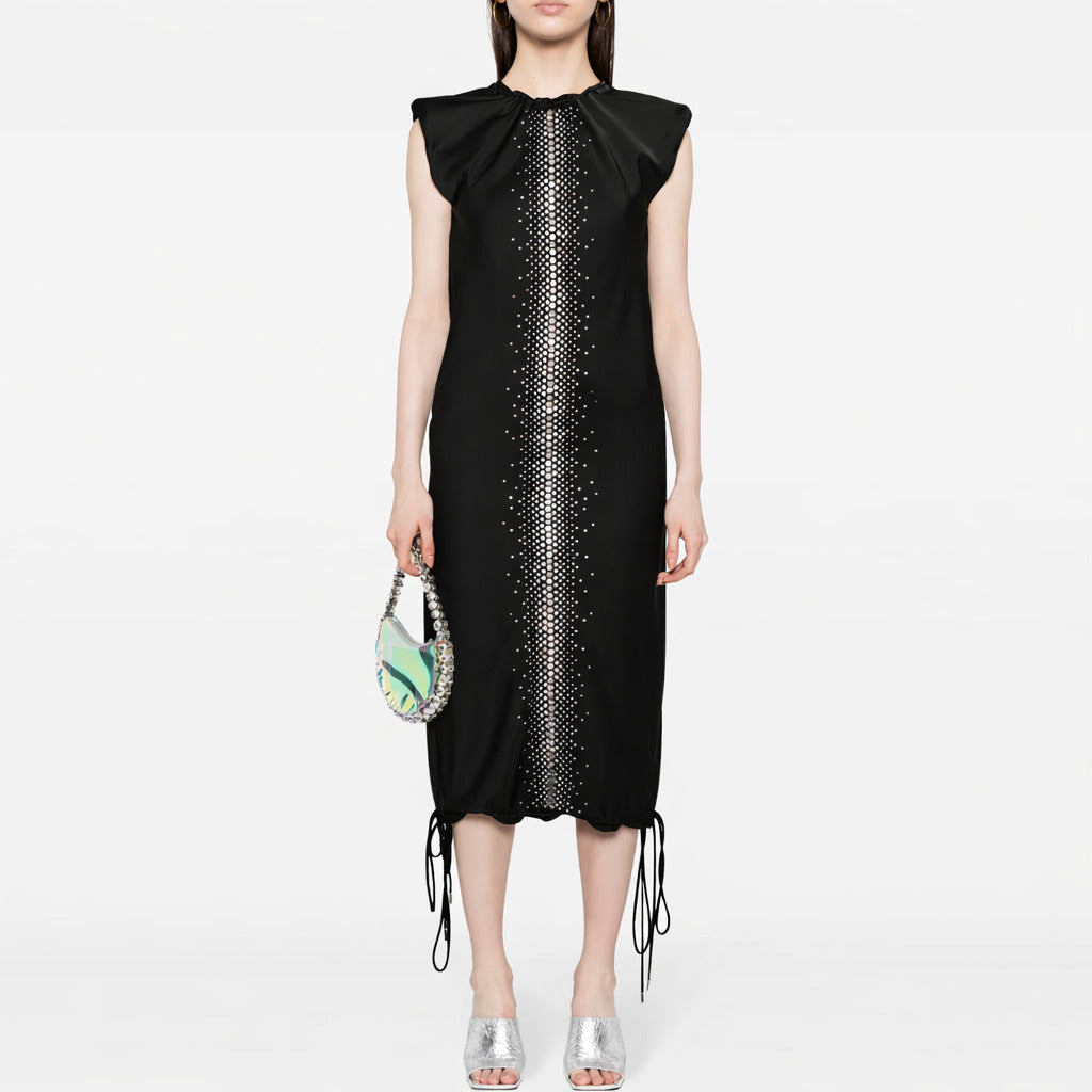 The Attico Dress Lungo Black — view 2