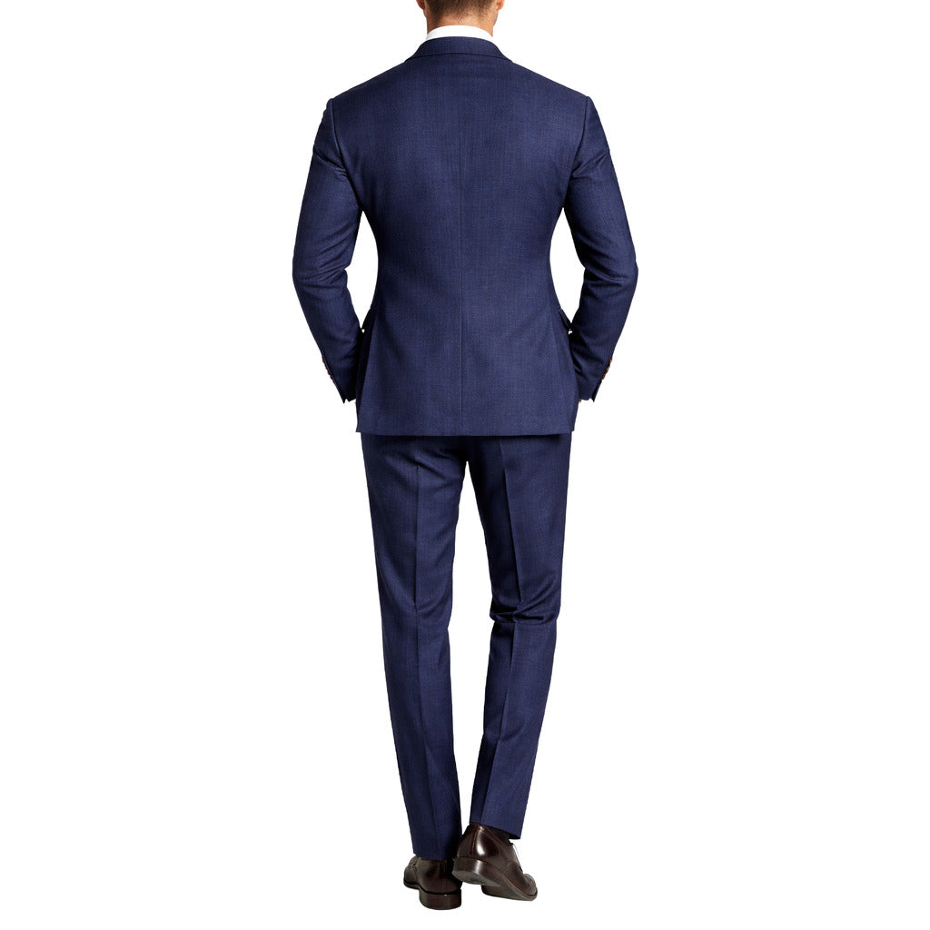 Loro Piana linen Wool Suit Gold Blue — view 2