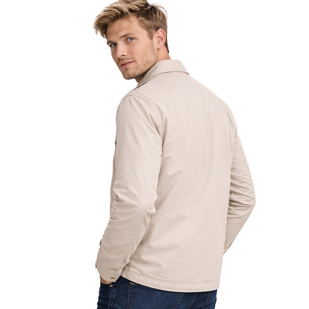 Herno Beige Jacket, Regular Fit, Classic Collar, Press-Stud — view 2