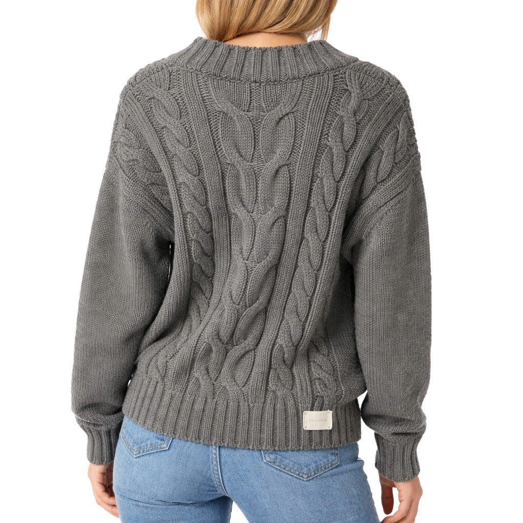 Hinnominate Wool Sweater Dolcevita Gray — view 2