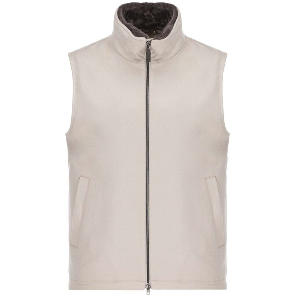 Herno Nylon Vest Cashmere Beige Gray
