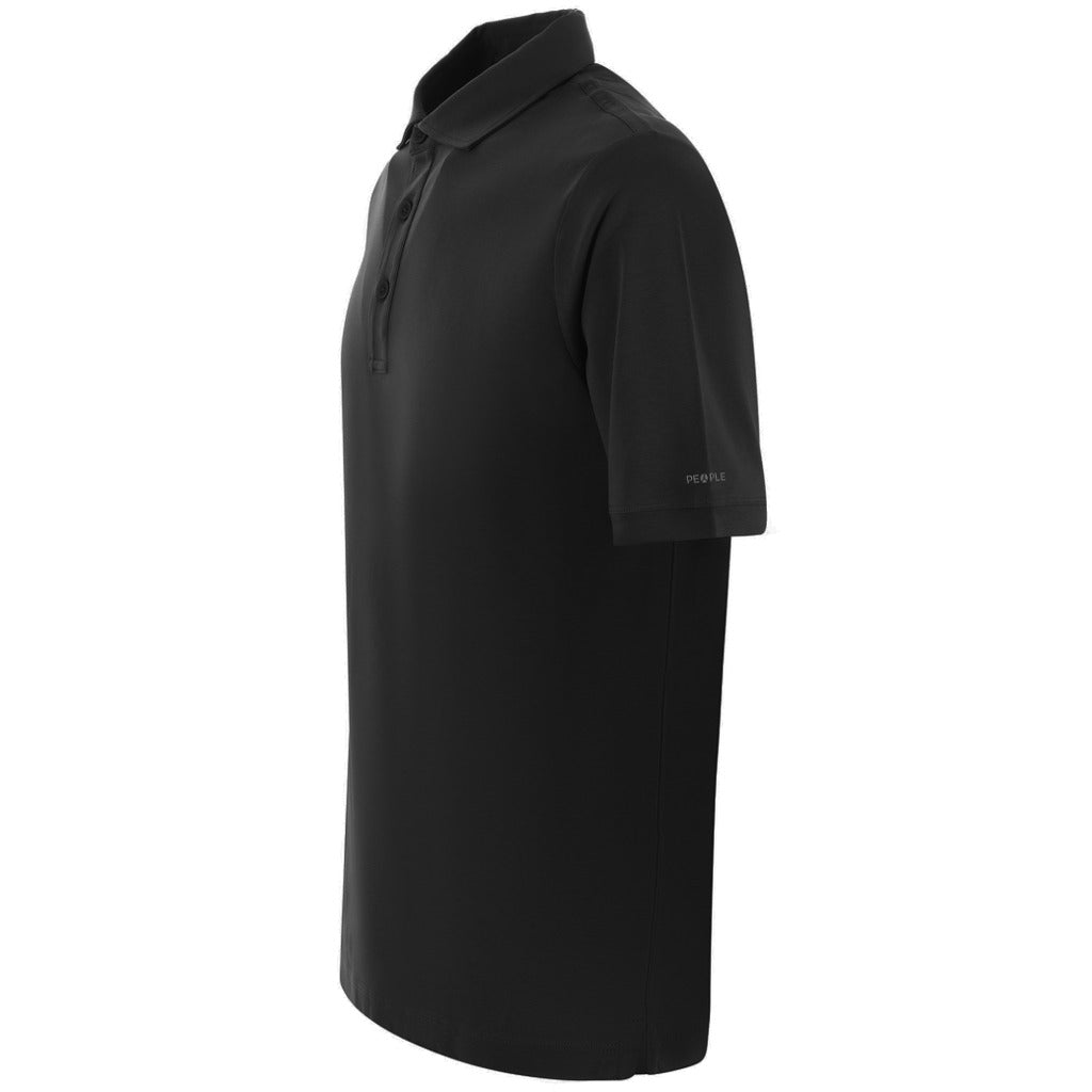 People Of Shibuya Cotton Polo Male Nero — view 4