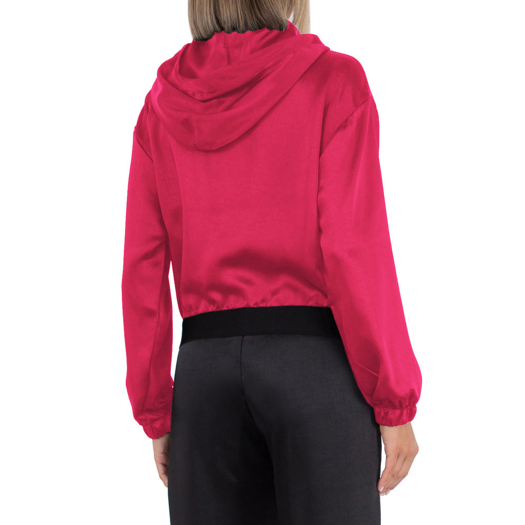Comme Des Fuckdown Satin Sweatshirt Fuchsia — view 2