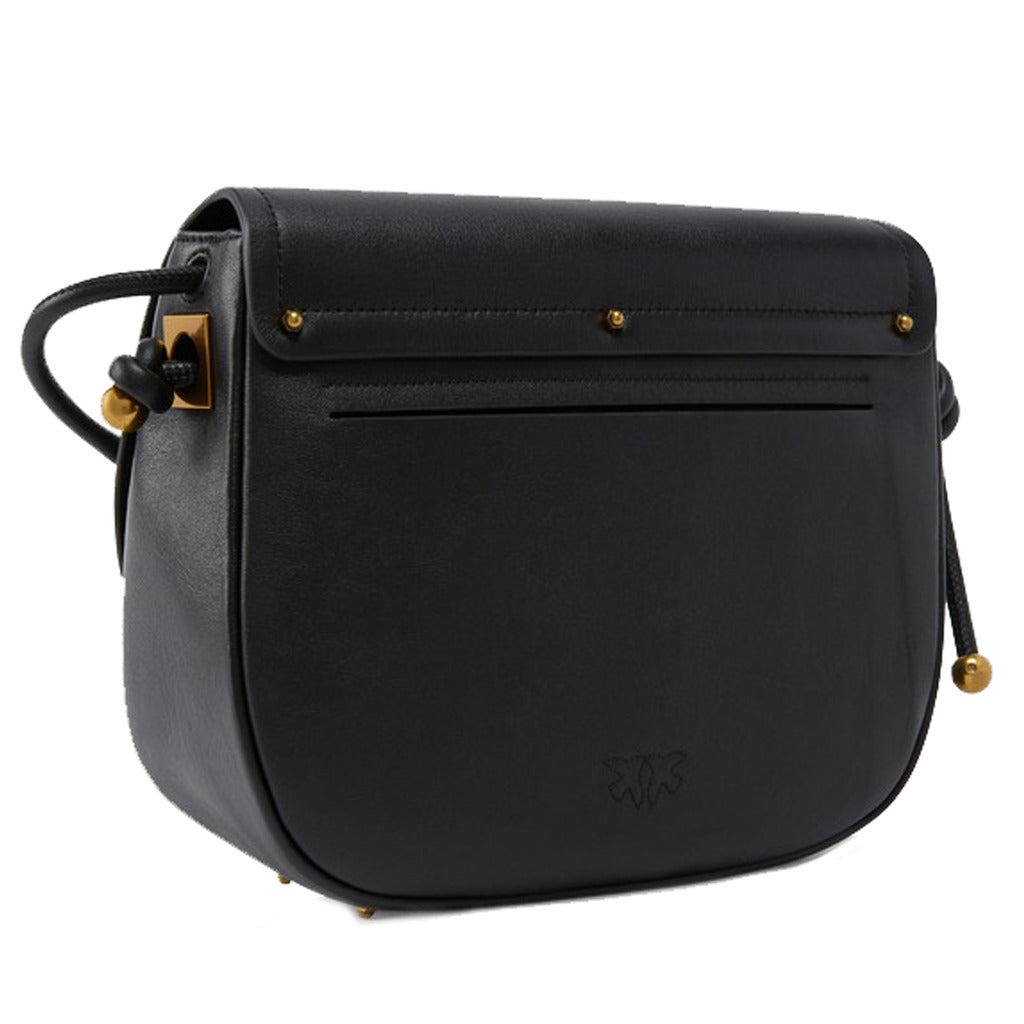 Pinko Leather Saddle Classic Nero Gold — view 2