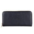 Baldinini Leather Wallet, Zipper Closure, Brand Logo On