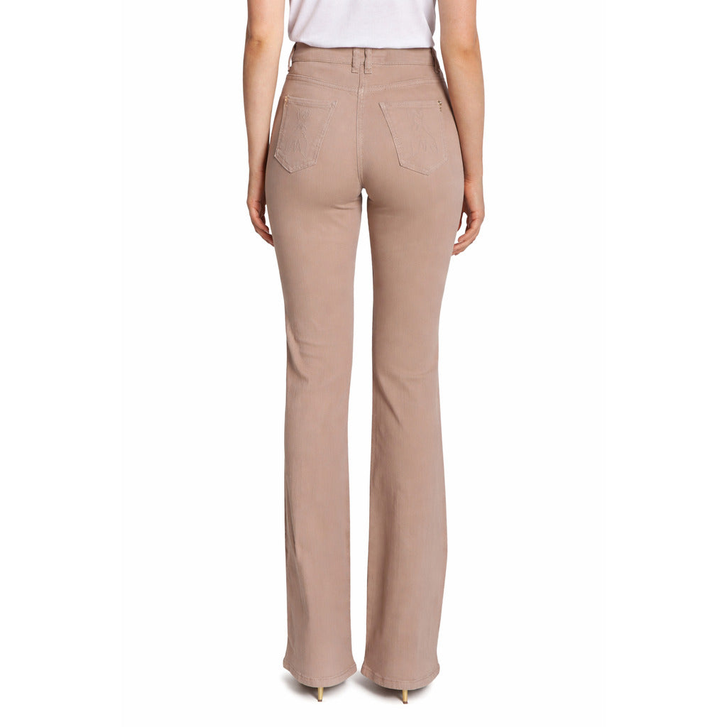 Patrizia Pepe Cotton Trousers Regular Beige — view 3