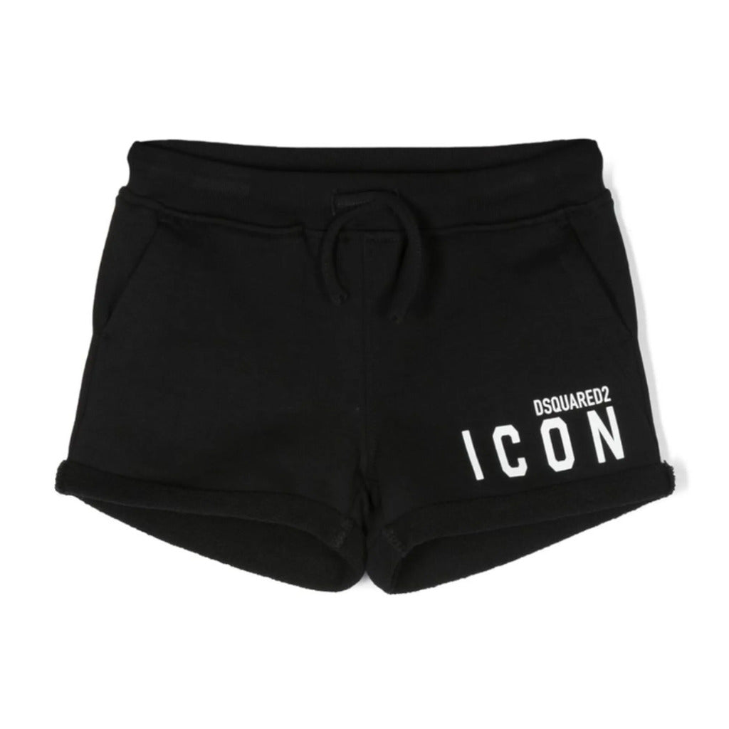Dsquared2 Cotton Shorts Icon Neri