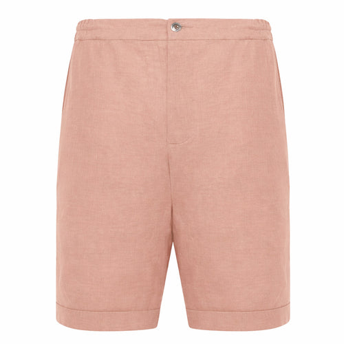 Alpha Studio Linen Bermuda Lino Navetta Pink — view 2
