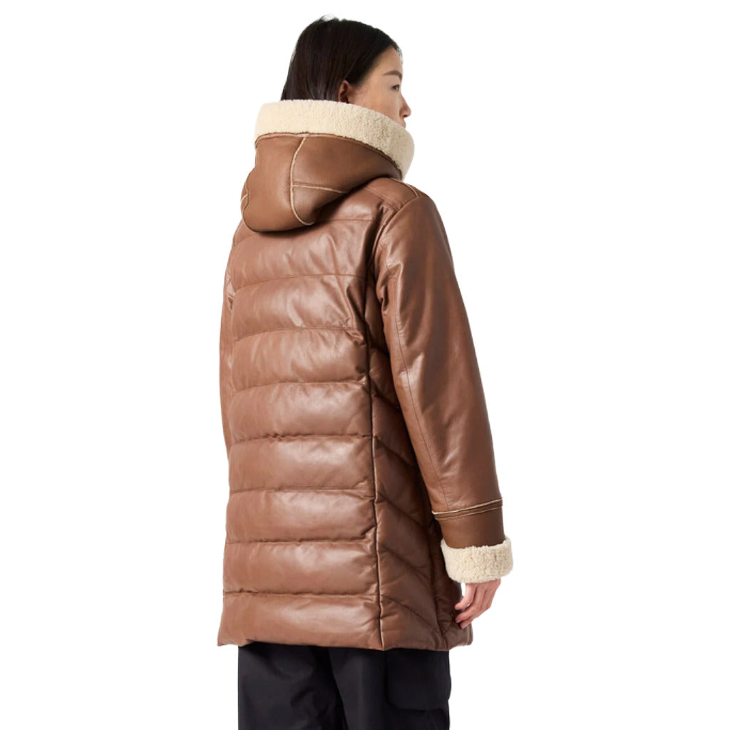 Parajumpers Jacket Leather Brown — view 3