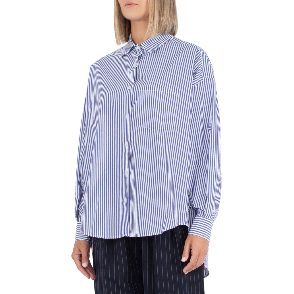 Comme Des Fuckdown Cotton Shirt Blue — view 3