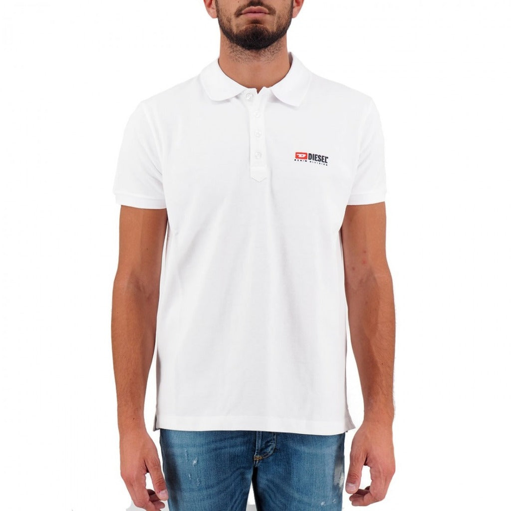 Diesel Cotton Polo Shirt White