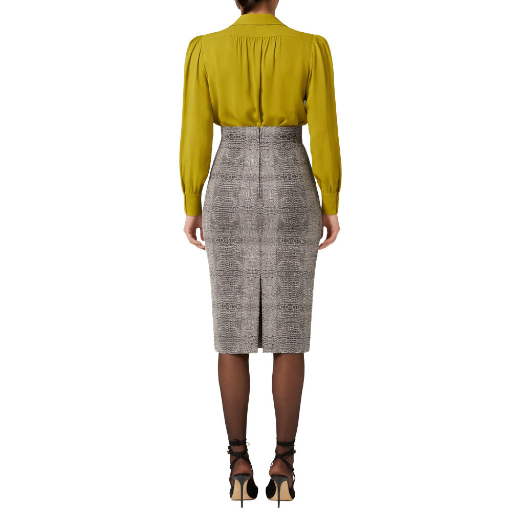 Elisabetta Franchi Skirt Pattern Pitone Gold — view 2