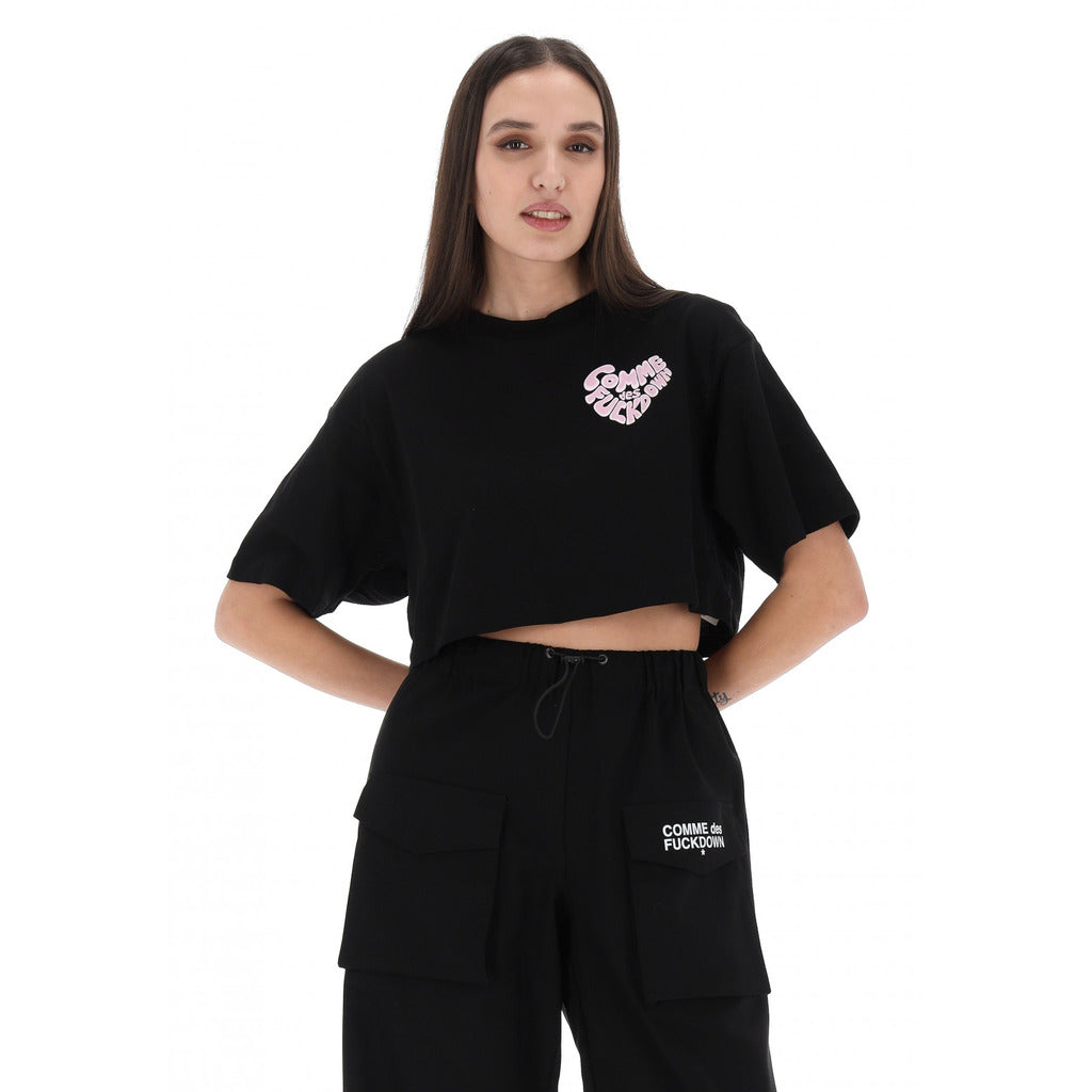Comme Des Fuckdown T-Shirt Con Stampa