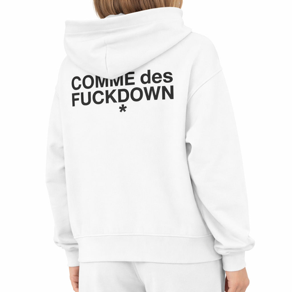 Comme Des Fuckdown Cotton Sweatshirt Hooded — view 2