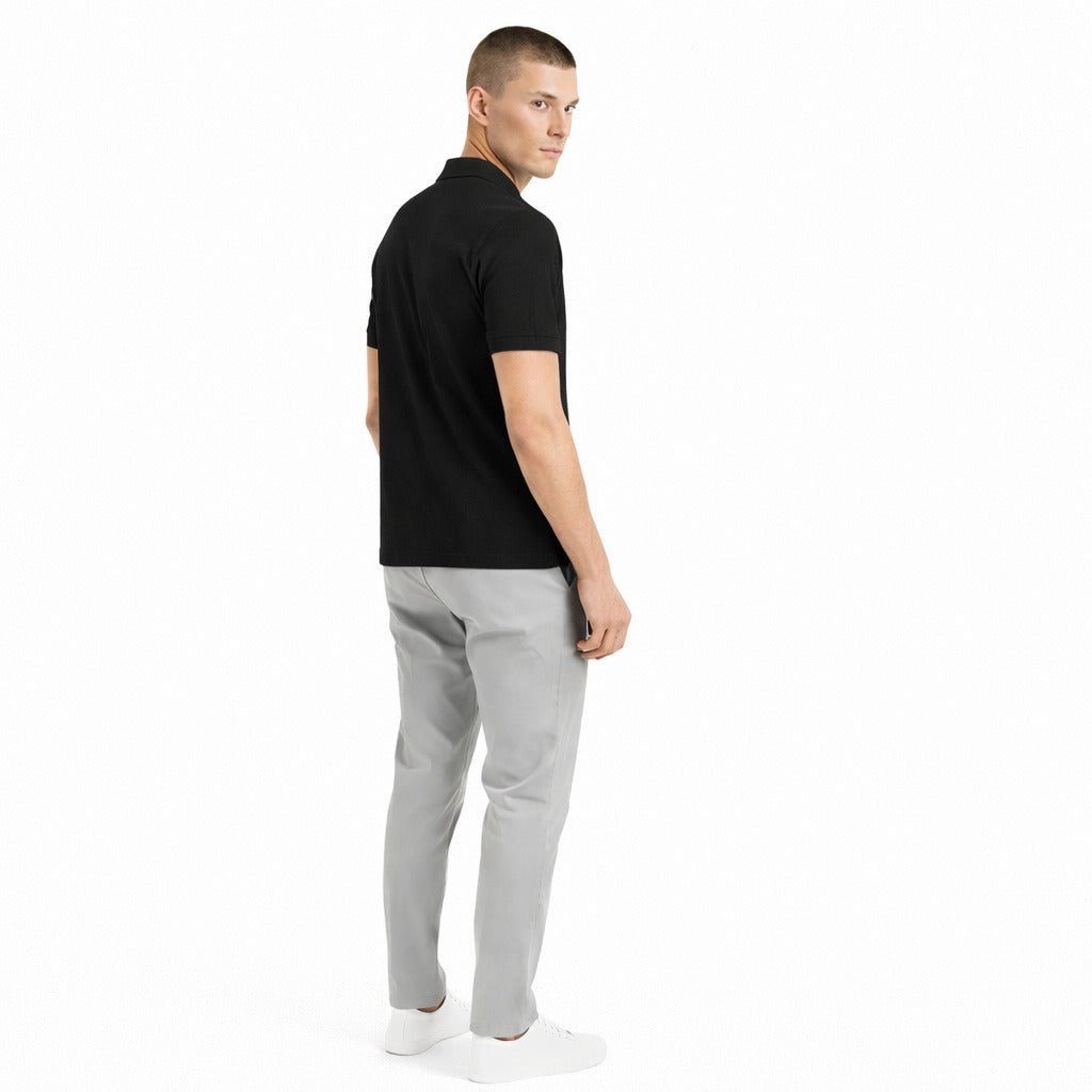 Alpha Studio Polo Shirt Black — view 3