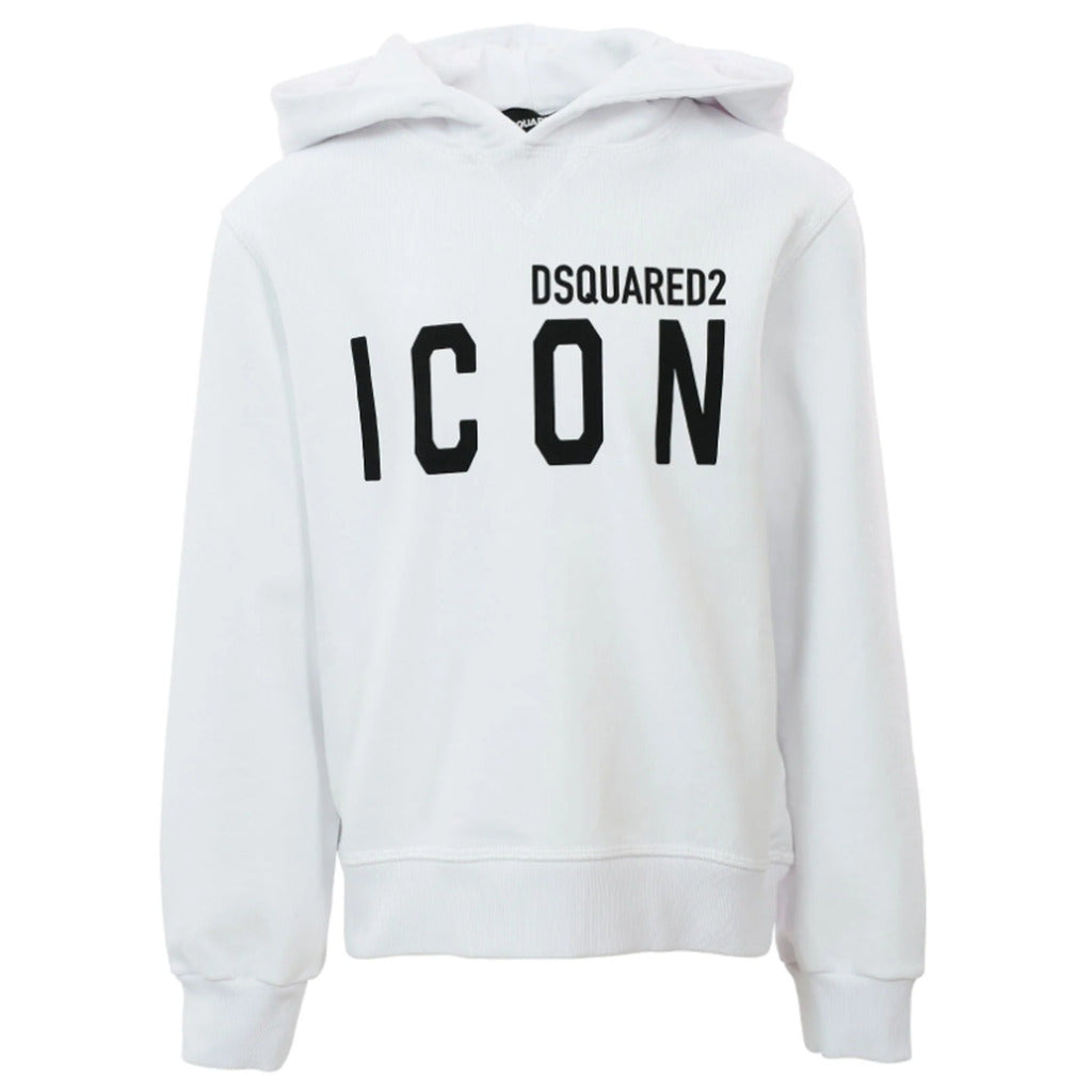 Dsquared2 Cotton Sweatshirt Icon Bianca