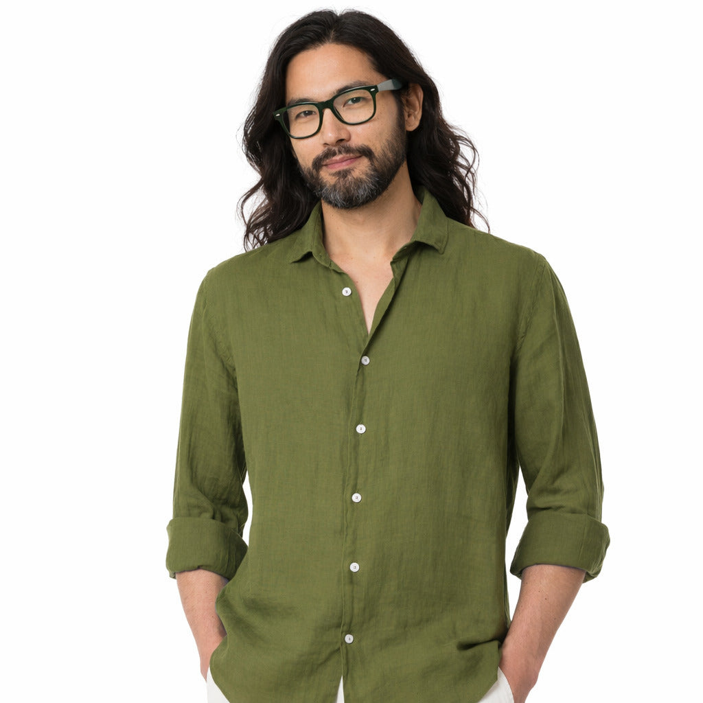 Mc2 Saint Barth Linen Shirt Green