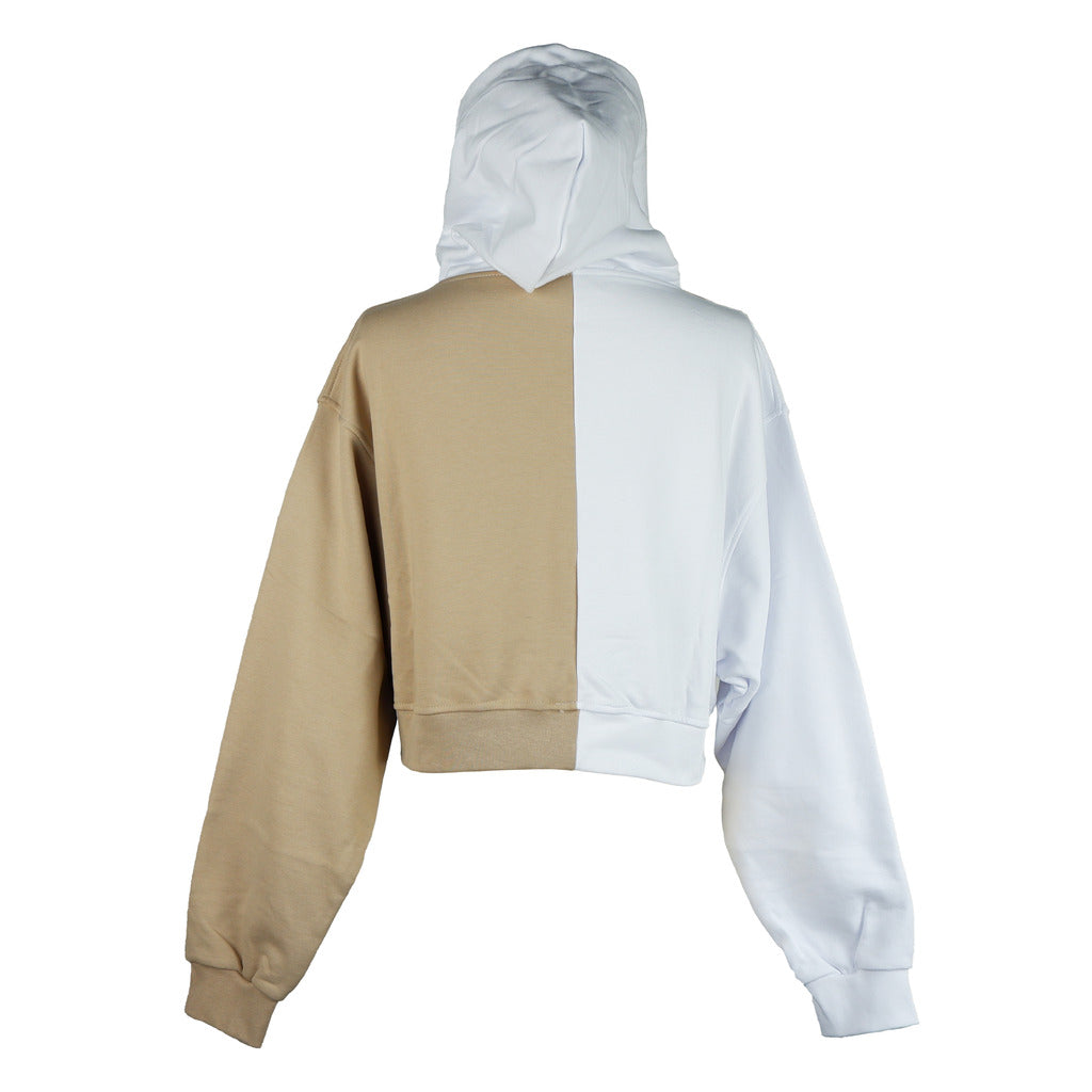 Comme Des Fuckdown Two-Tone Sweatshirt With Hood And Front Graphic — view 2
