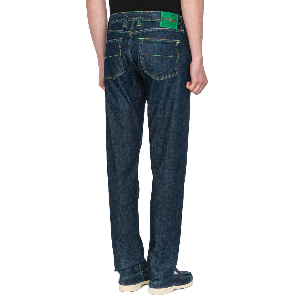 Tramarossa Cotton Leonardo Buttons Green Blue — view 2