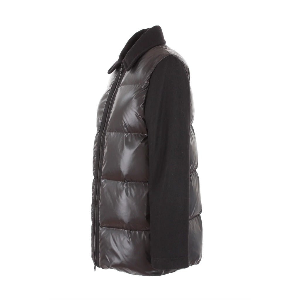 Love Moschino Gray Jacket With Black Sleeves And Collar — view 2
