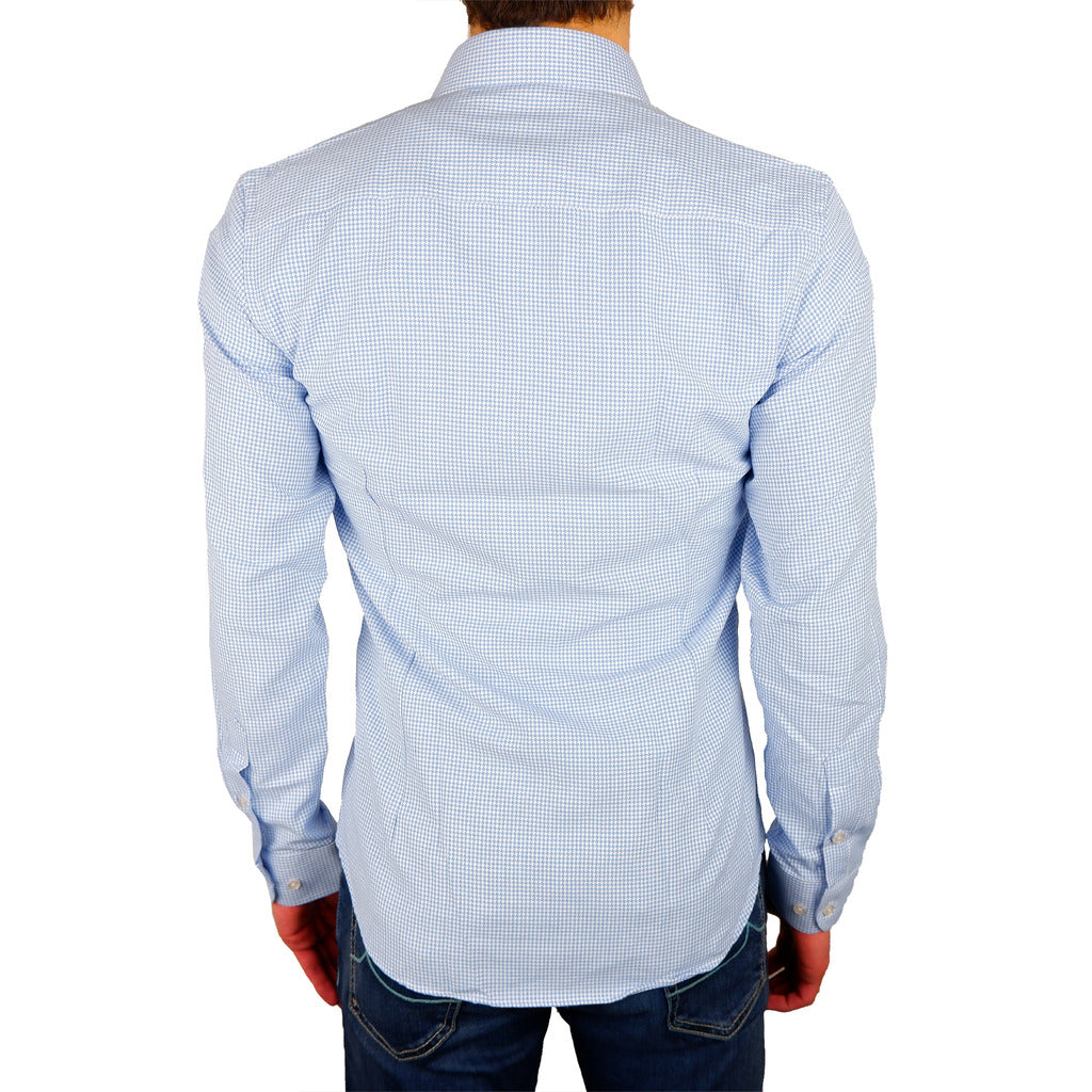 100% Milano Cotton Shirt Light Blue — view 2