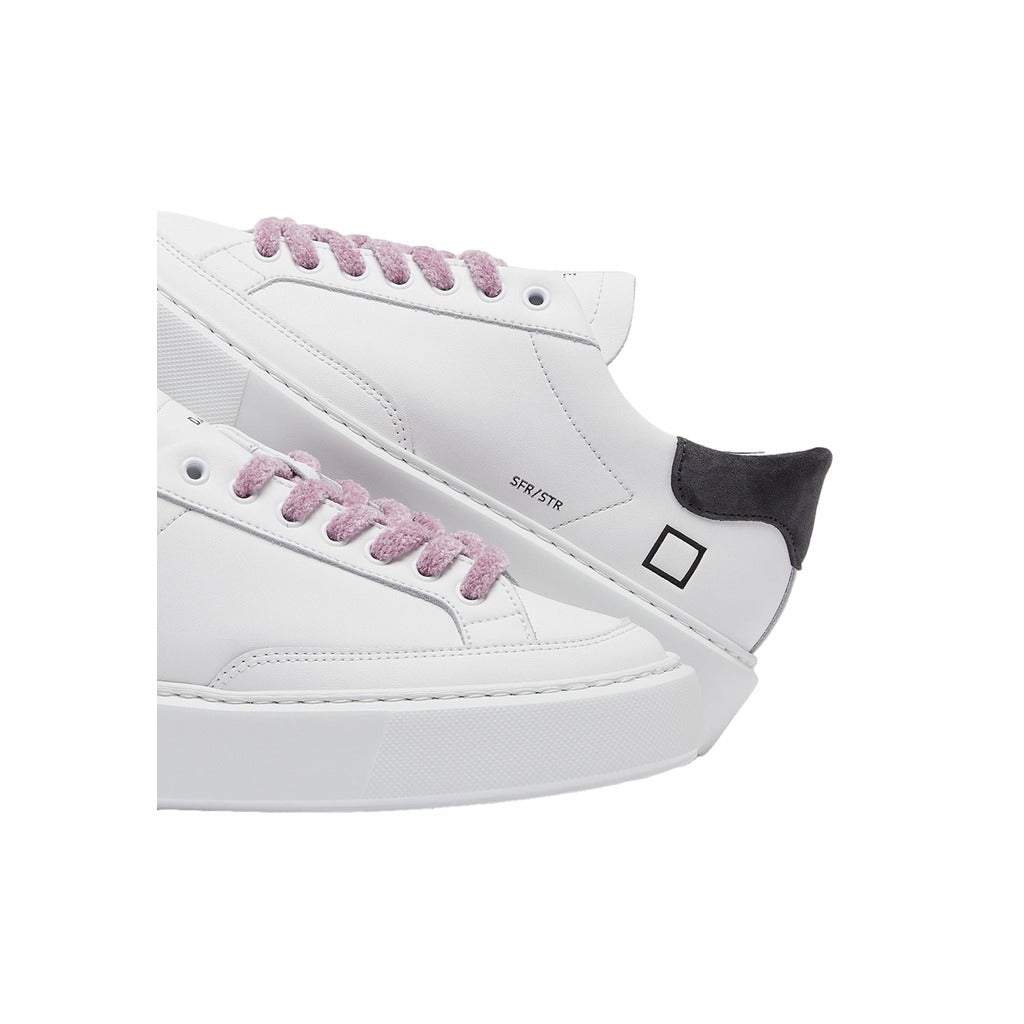 D.A.T.E. Leather Sfera Stripe White Gray — view 3