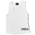Comme Des Fuckdown Cotton Top In Costina Bianco White
