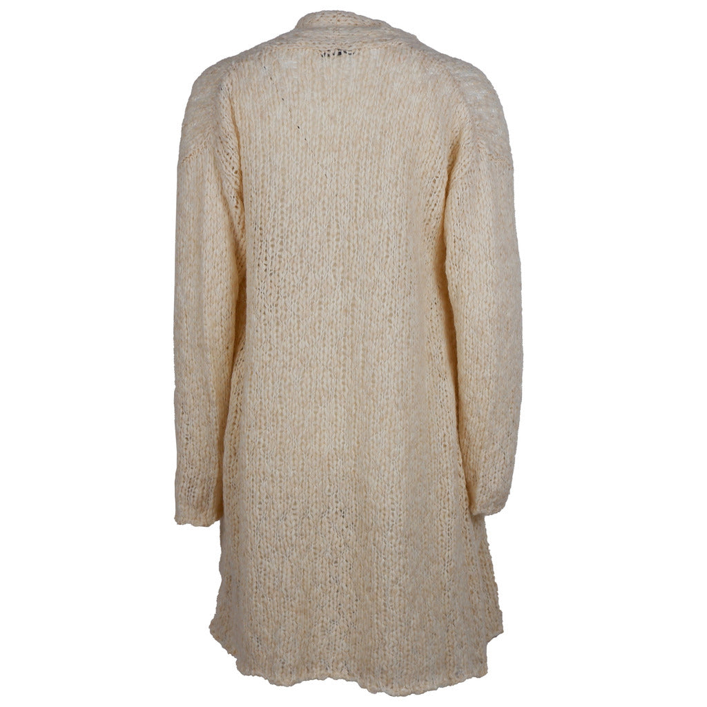 Alpha Studio Wool Dress Cardigan Ecrù — view 3