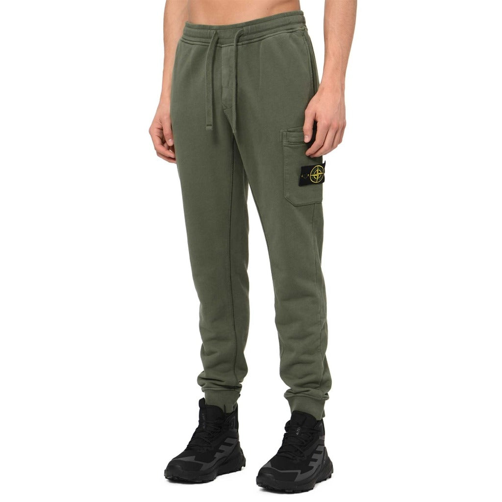 Stone Island Cotton Trousers Green