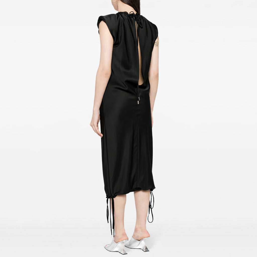 The Attico Dress Lungo Black — view 3