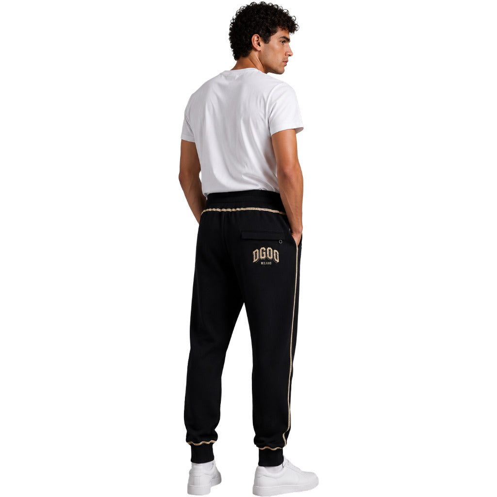 Dolce & Gabbana Cotton Trousers Tracksuit Neri Black — view 2
