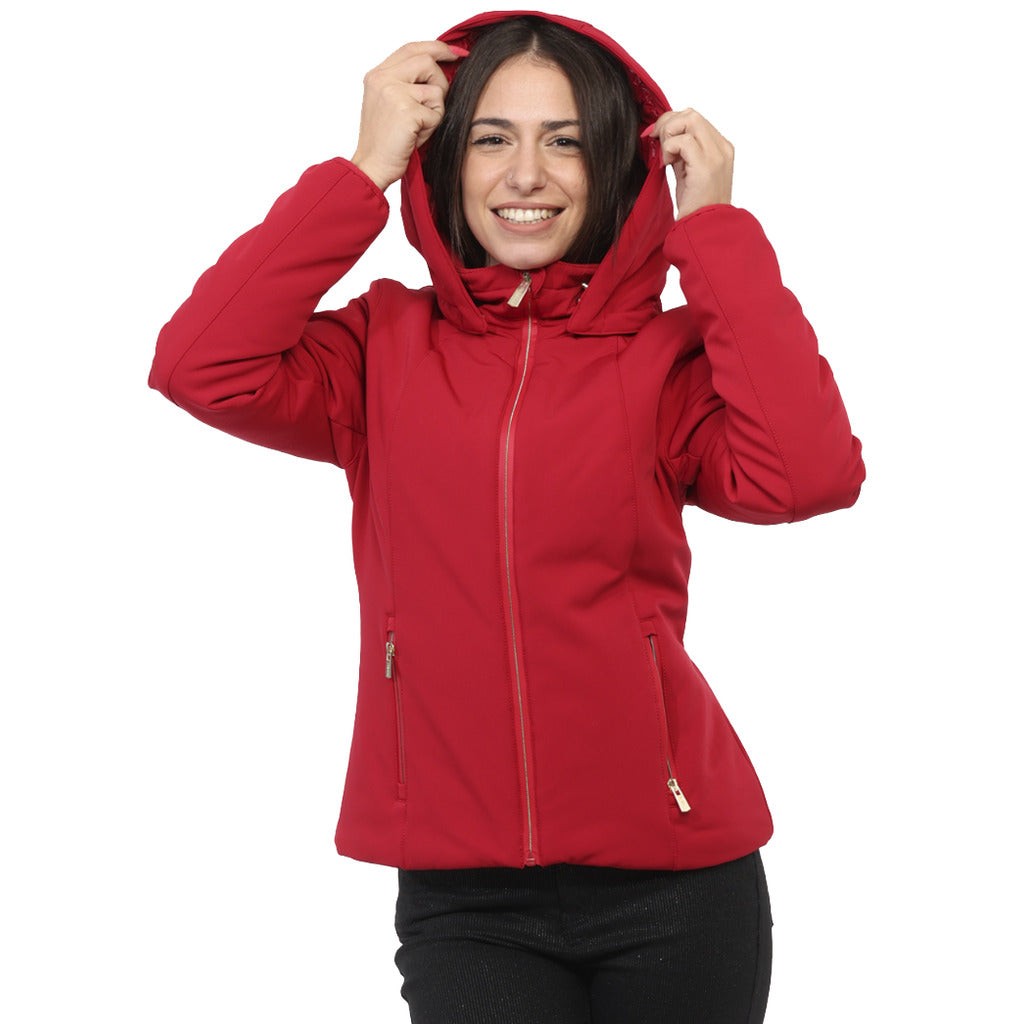 Yes Zee padded jacket with removable hood red