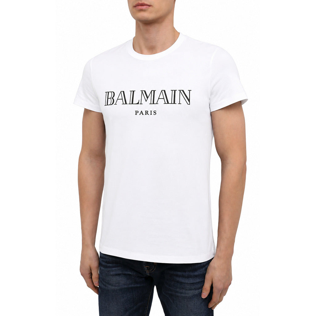 Balmain Cotton T-Shirt  Paris White — view 2