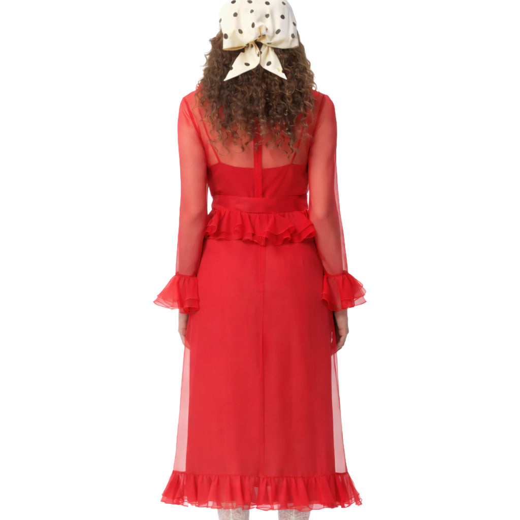 Valentino Garavani Dress Red Silk — view 3