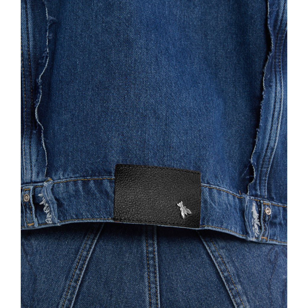 Patrizia Pepe denim Leather Jacket Blue — view 4