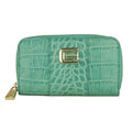 Cavalli Class Keyholder, Turquoise Color, Zip Closure, 100% Leather