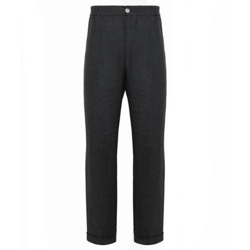 Alpha Studio Linen Trousers Grey — view 2