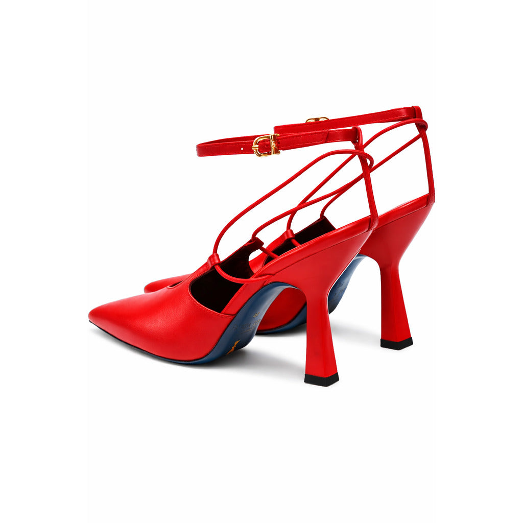 Patrizia Pepe Leather Heels Red — view 3