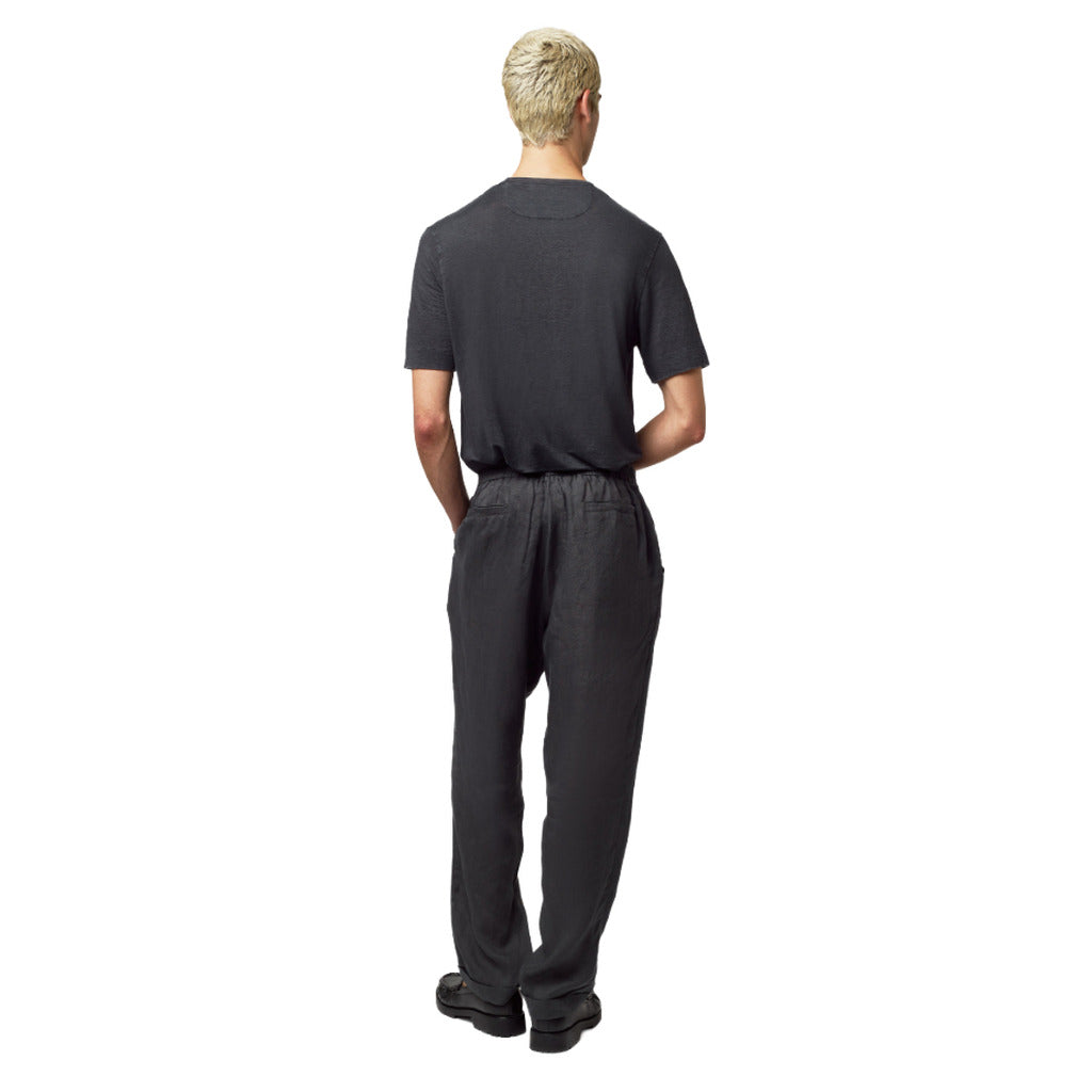 Alpha Studio Linen Trousers Grey — view 4