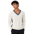 Dolce & Gabbana Silk Sweater Strisce White