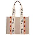 Chloè canvas Wool Crossbody Bag Beige