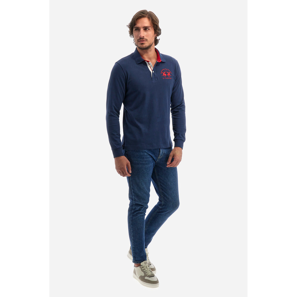 La Martina Man Polo Heavy Jersey Blue — view 4