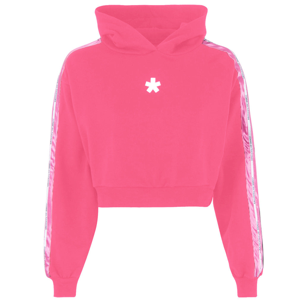 Comme Des Fuckdown Sweatshirt Short Hooded Fuchsia