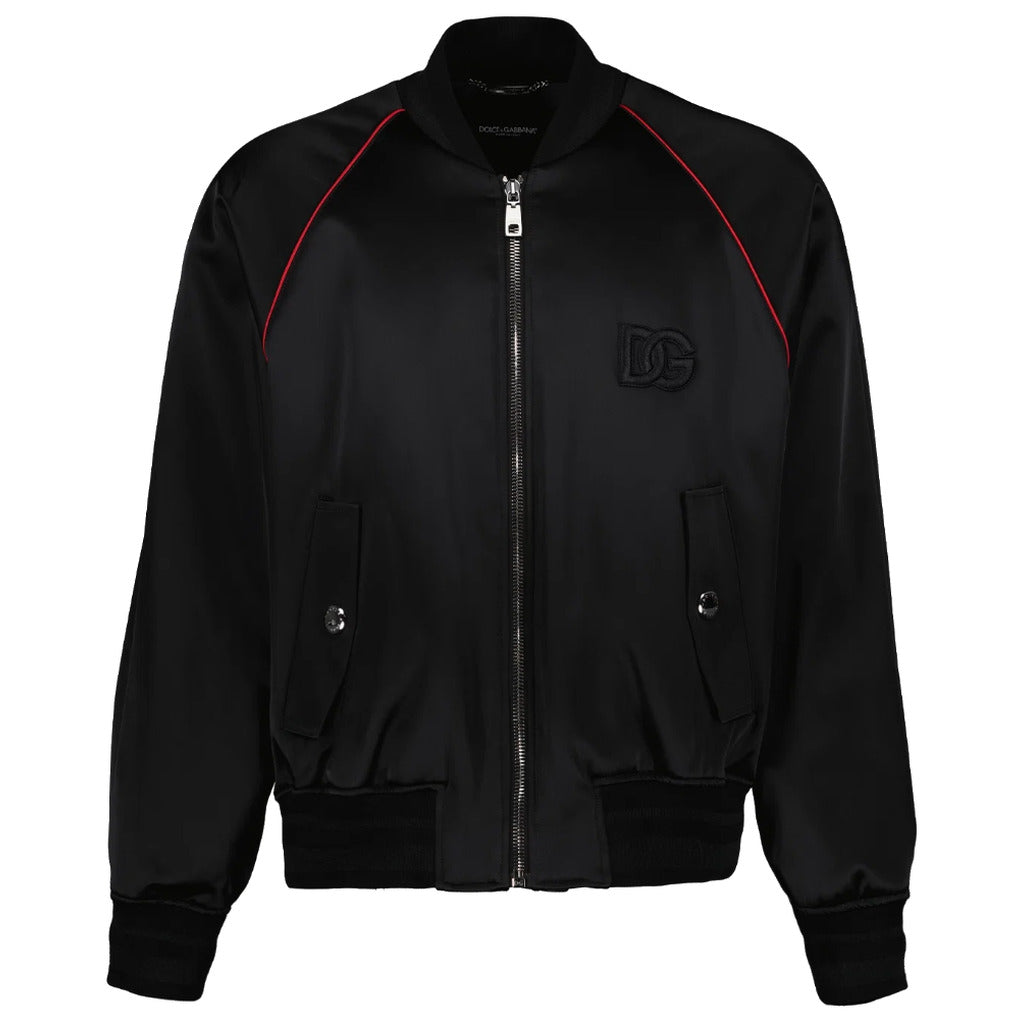 Dolce & Gabbana Dg Bomber Black Satin